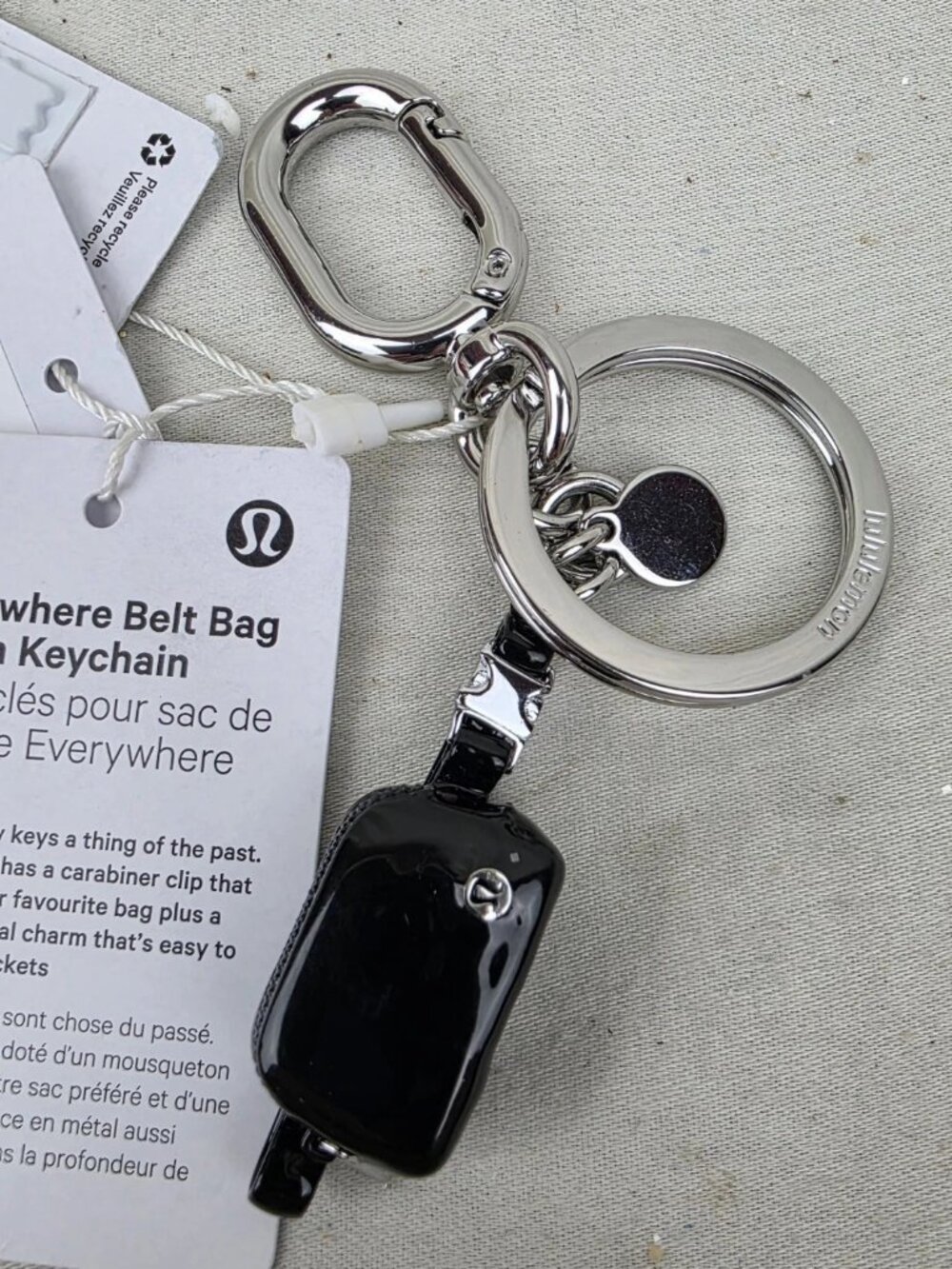Lululemon Everywhere Belt Bag Charm Keychain
